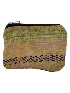 Kantha Zipper Pouch Bag - Medium