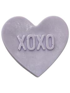 Candy Heart Soap - "XOXO" - Lavender/Cotton Candy Scent