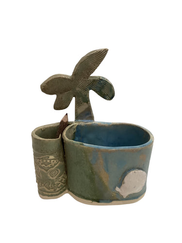 Palm Tree Paper & Pencil Holder