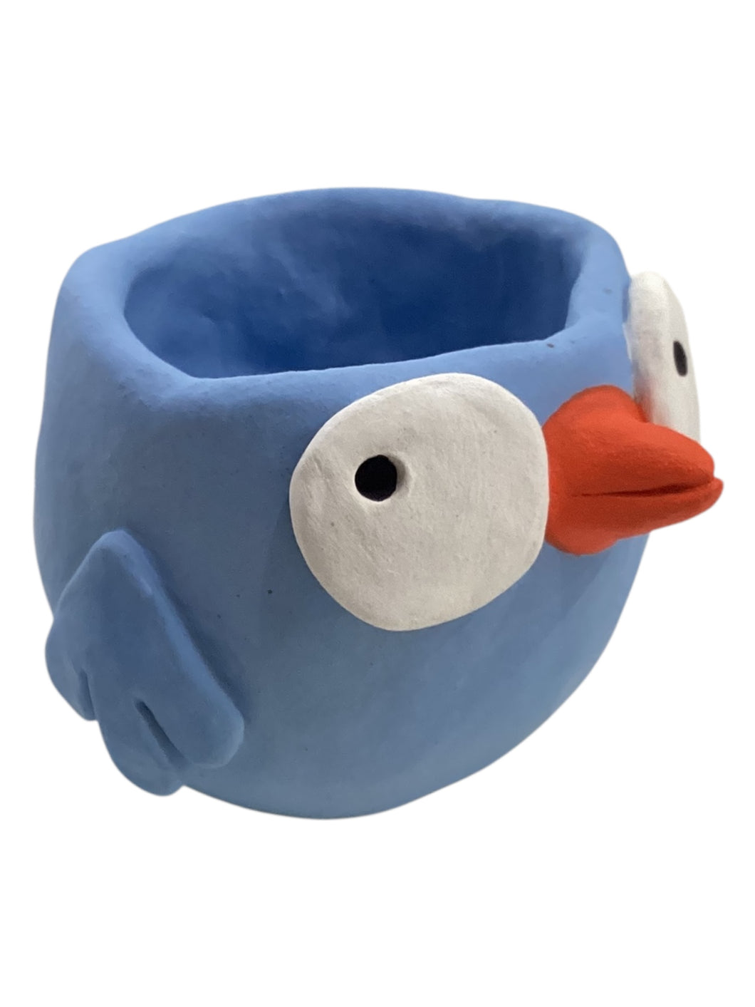 Bird Trinket Dish/Planter - Blue