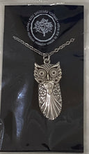 Silverplate Owl Necklaces