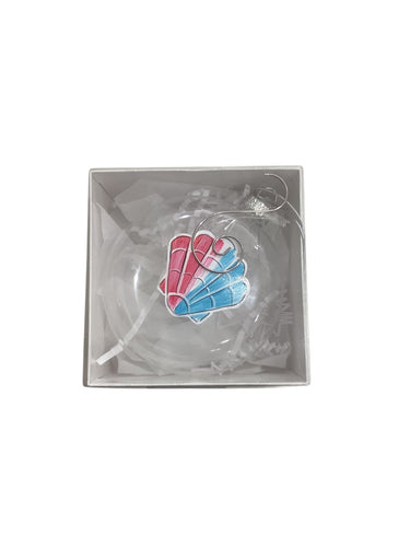 Glass Ornament - Scalloped Shell