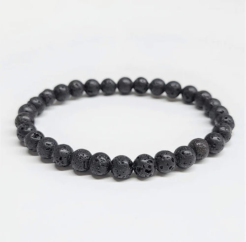 Lava Stone Bracelet - 6mm