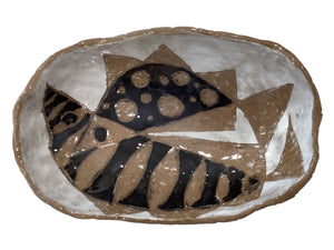 Irregular Oblong Bowl - Fish