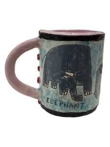 Animal Mug - Elephant/Pink