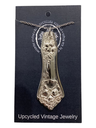 Silverplate Stem Necklace