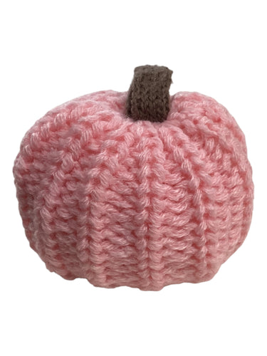 Mini Knit Pumpkin - Pink