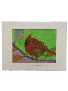 Cardinal Spring Morning - Print - 11" x 14"