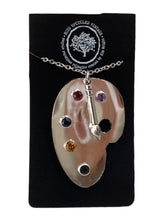 Silverplate Artist Pallette Necklace