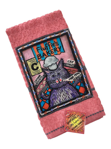 #252 Tea Towel - Fluffies Bakery