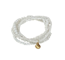 Set of 4 - Crystal bracelets w/charm
