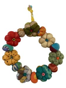 Mini Saree Pumpkin Wreath