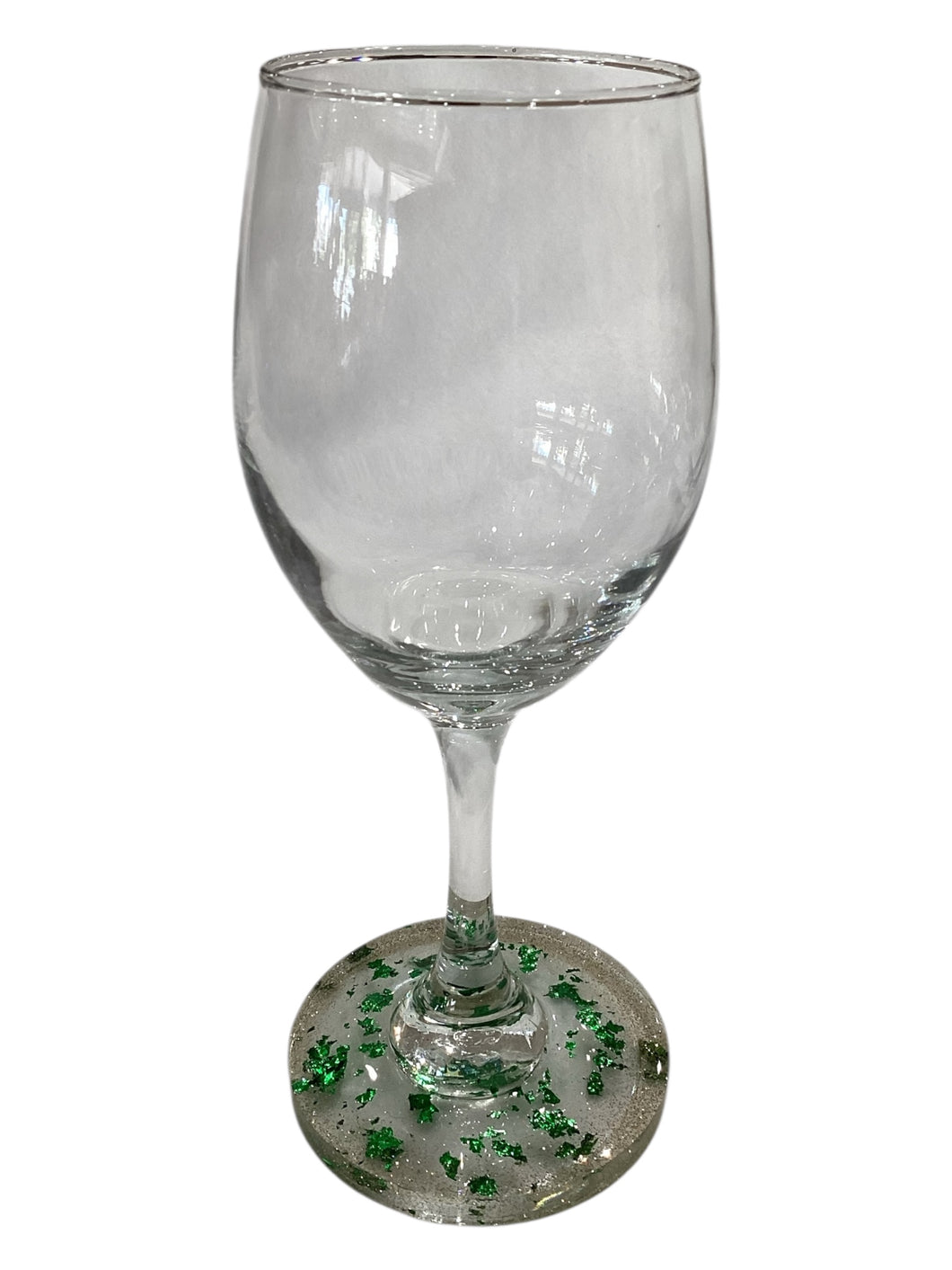 Green Flakes w/Gold Glitter