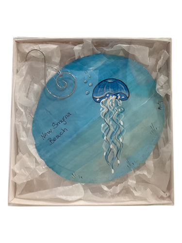 Capiz Shell Ornament - Jellyfish