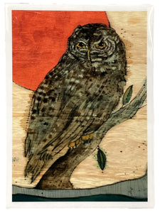 Copper Moon Owl  - Print - 5" x 7"