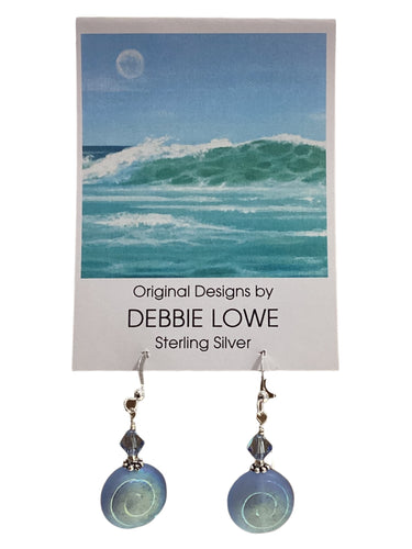 Light Blue Swirls Earrings