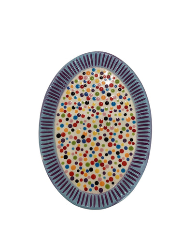 Multi Colored Polka Dot Dish