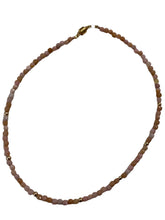 Choker with gold beads