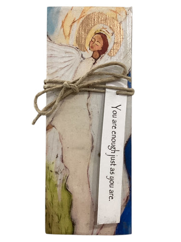 Small Wood Block Angel