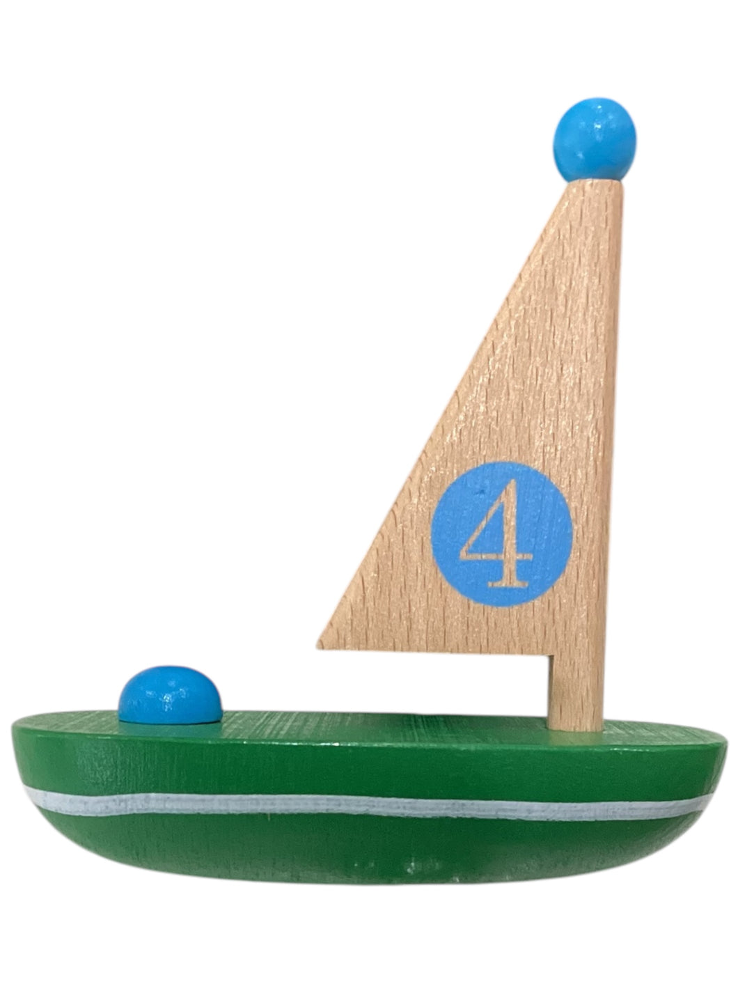 My Lil Wooden Sailboats - #4 Blue/Green