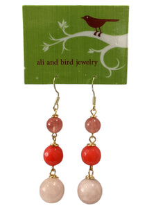 Carmen Earrings - Coral