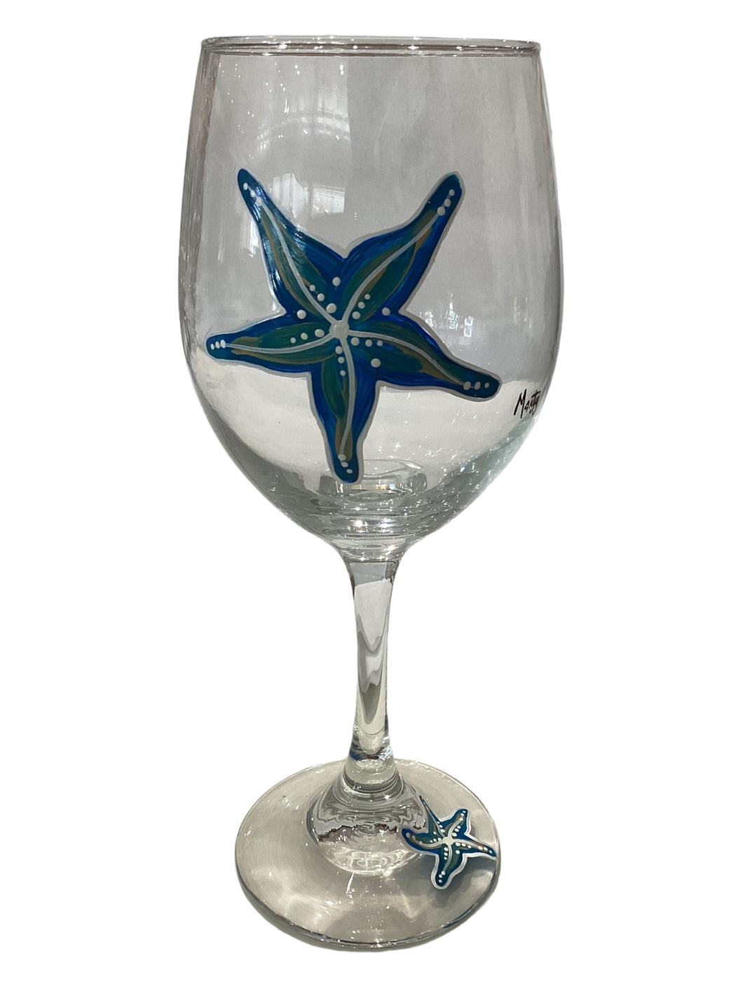 Stemmed Wine Glass - Starfish