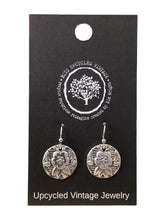 Silver Plate Disk Earrings
