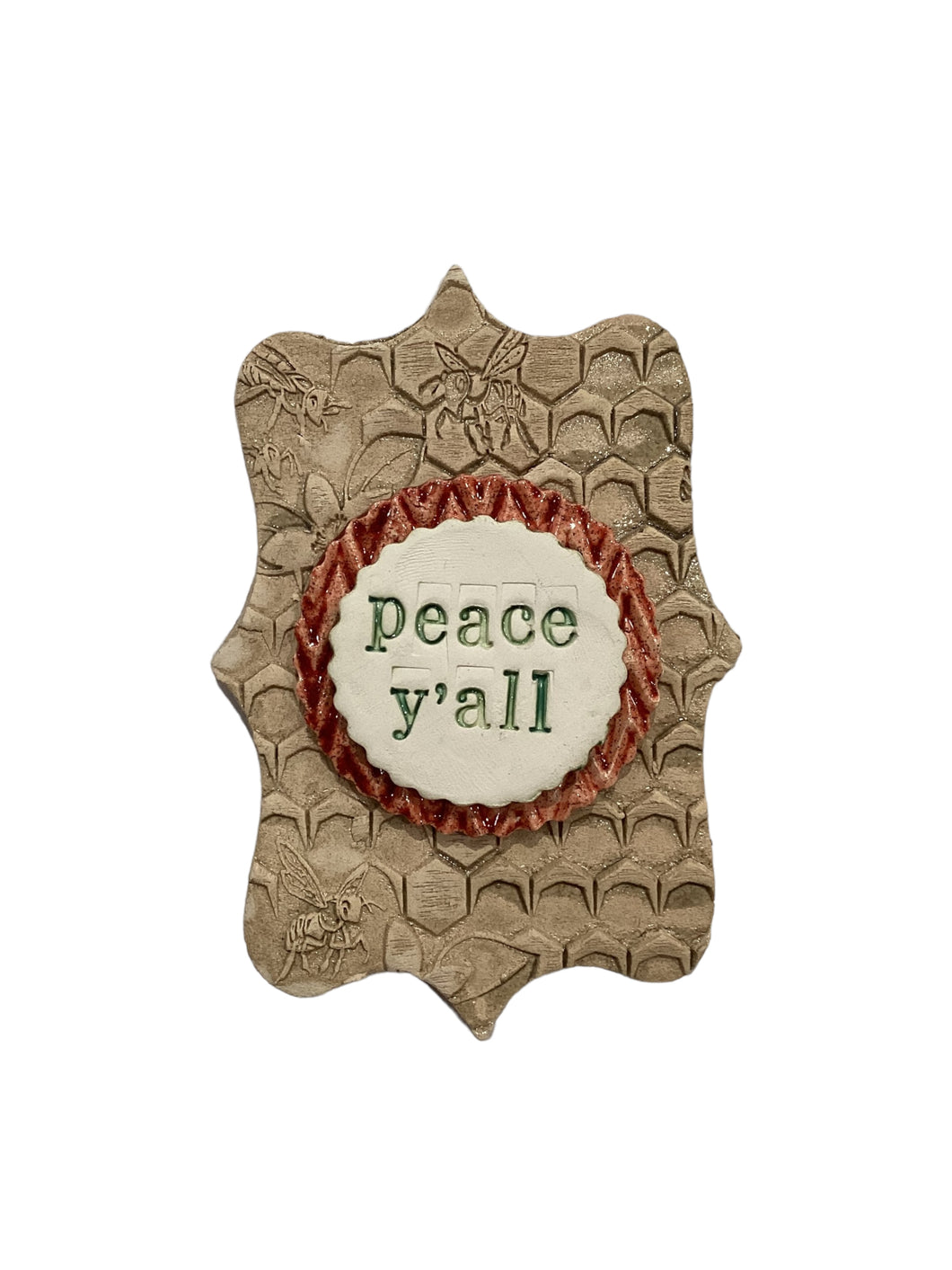 Word Plaque - Peace Y'all