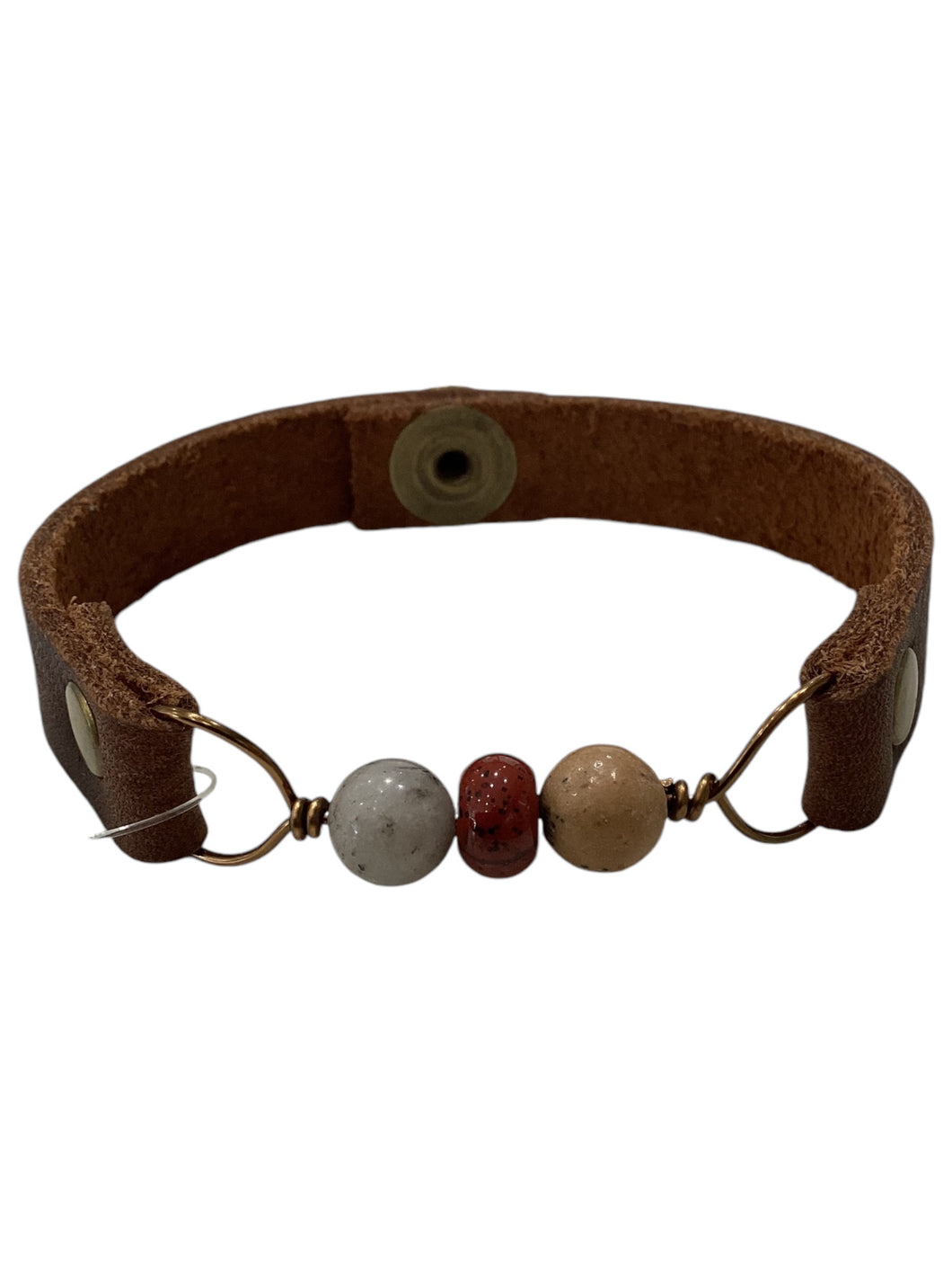 Genuine Leather Assorted Natural Stones