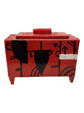 Red Box with Abstract