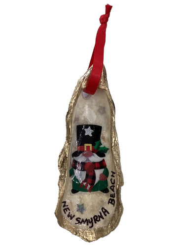 Holiday Oyster Ornament - Gnome