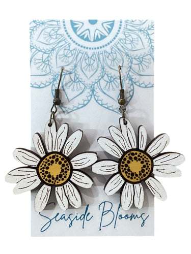 Daisy Earrings - White