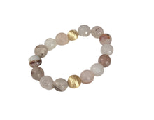 Stone Bracelet  - Gold Brushed Ball