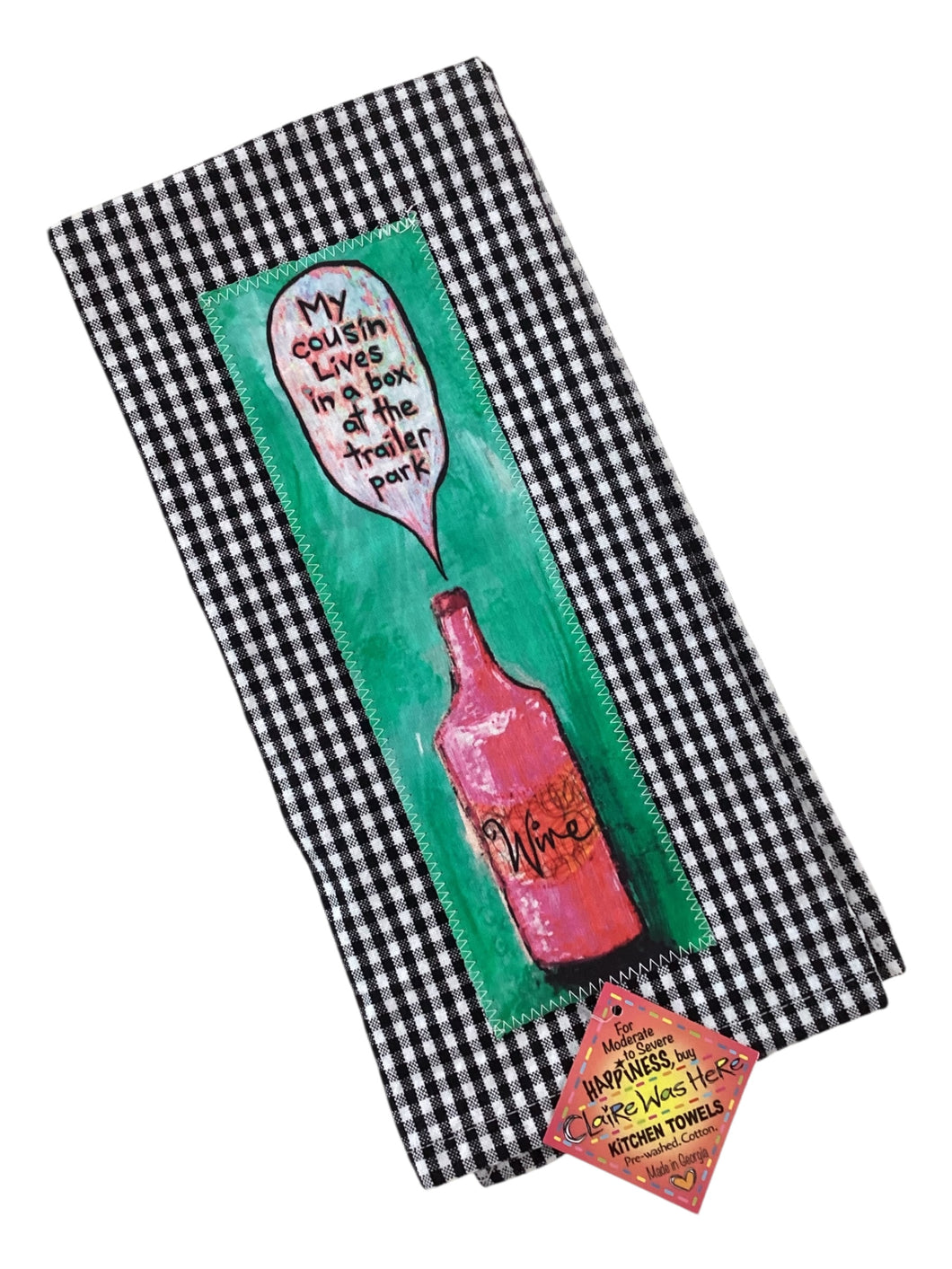 #195 Tea Towel - Trailer Park Wine