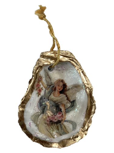 Holiday Oyster Ornament - Angel