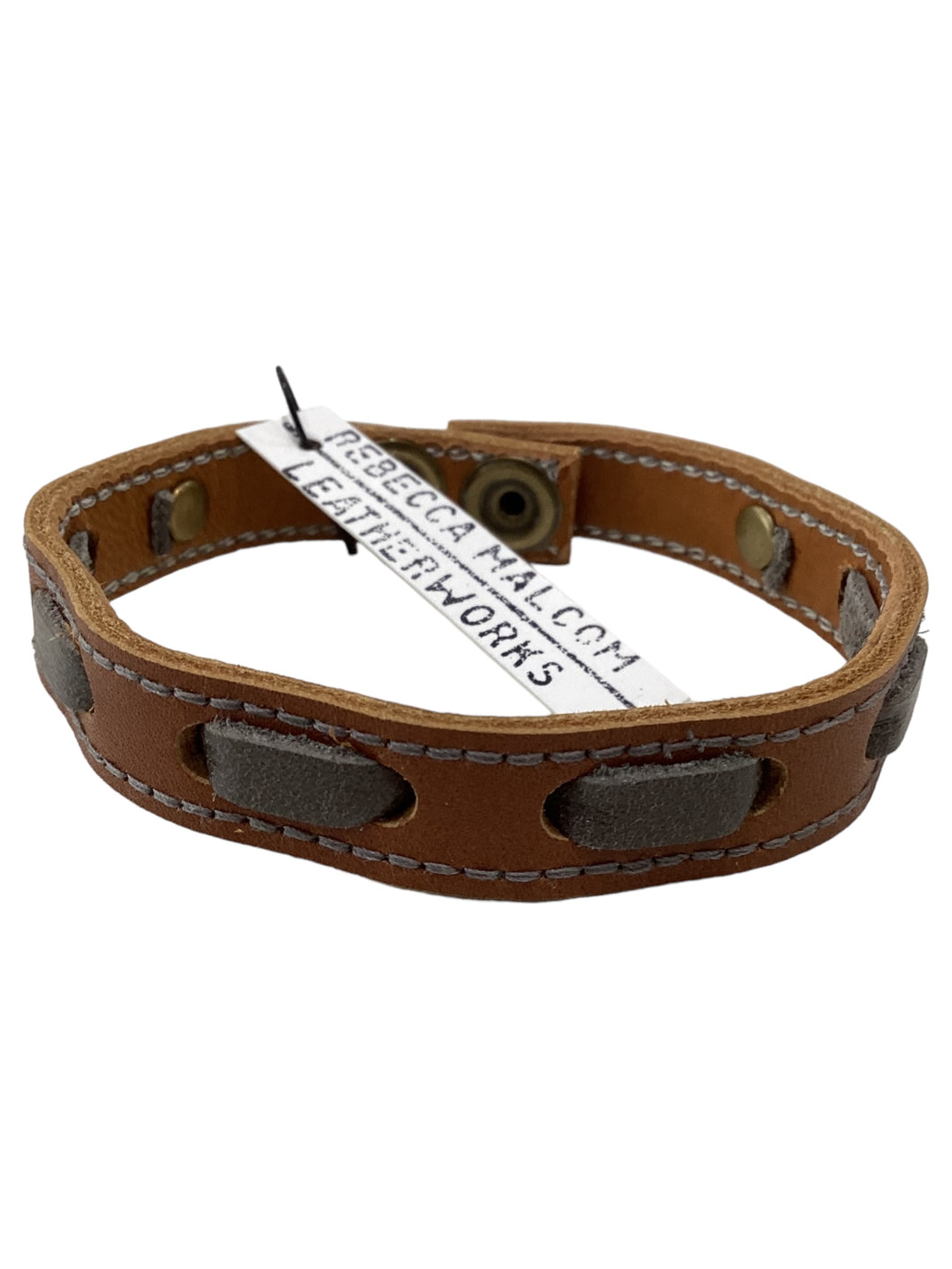 Men's Brislet Bracelet - Brown/Grey