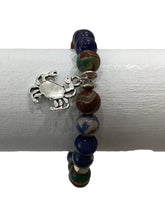 Beaded Bracelet - Crab Charm (Smooth)