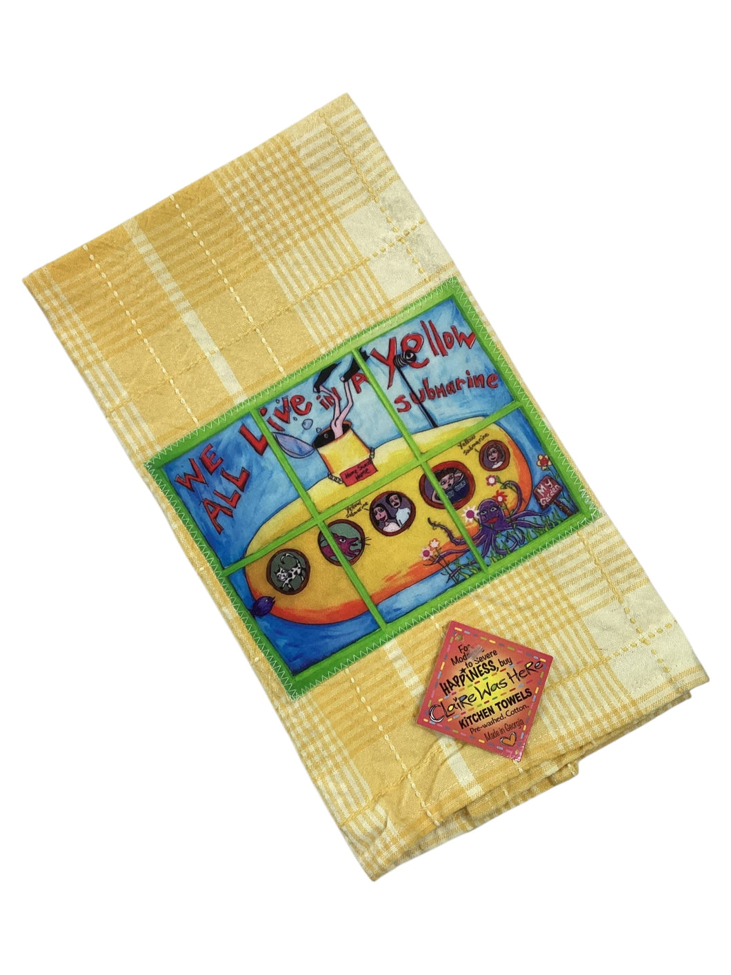 #166 Tea Towel - Yellow Submarine