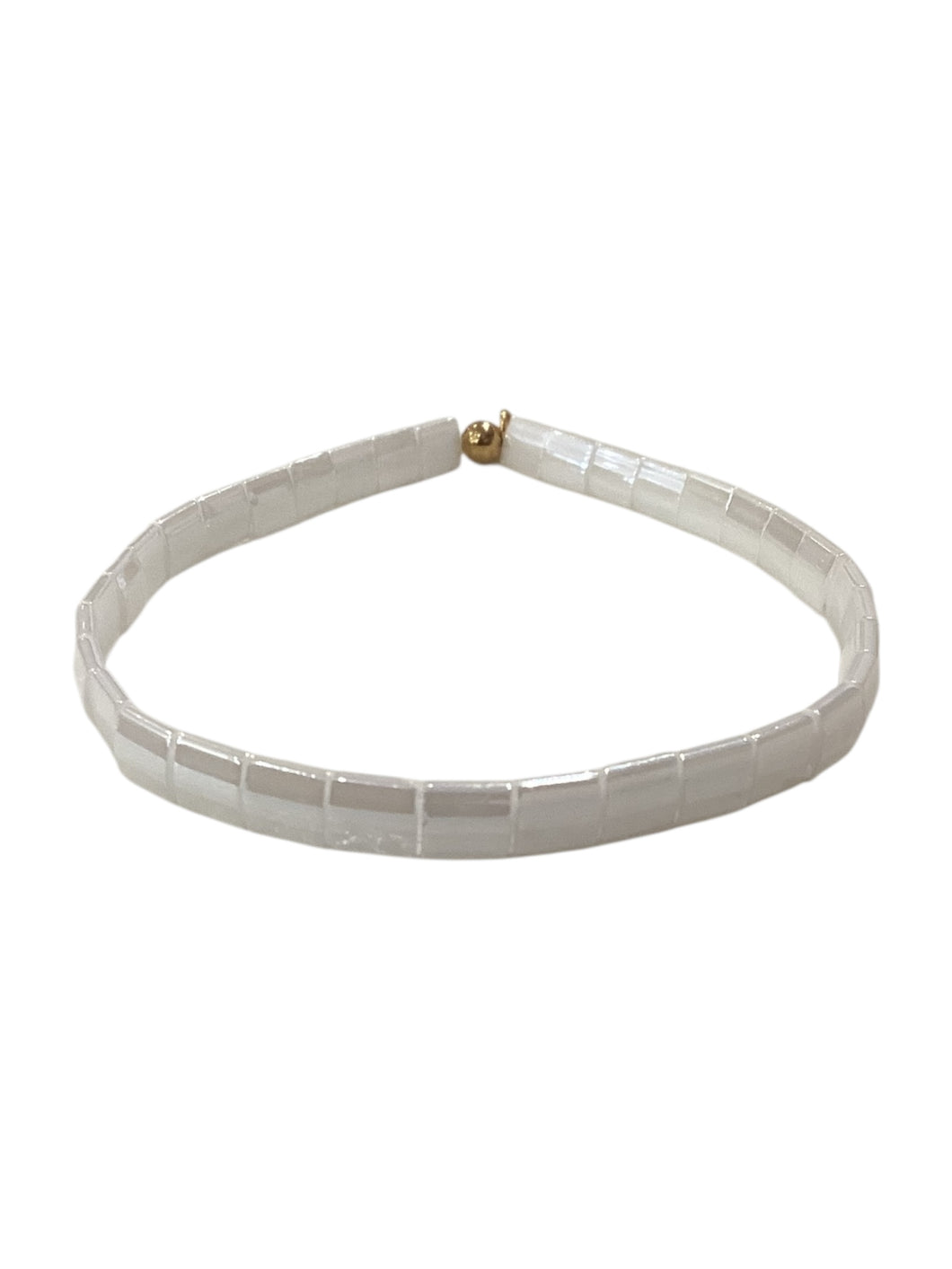 Tila Bead Bracelet - WhitePearl - LG