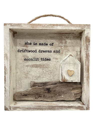 Driftwood Tiny House Shadowbox - Driftwood Dreams