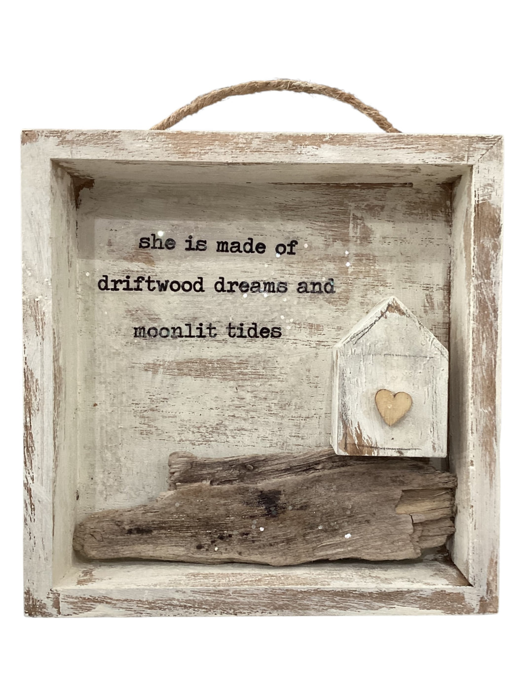 Driftwood Tiny House Shadowbox - Driftwood Dreams