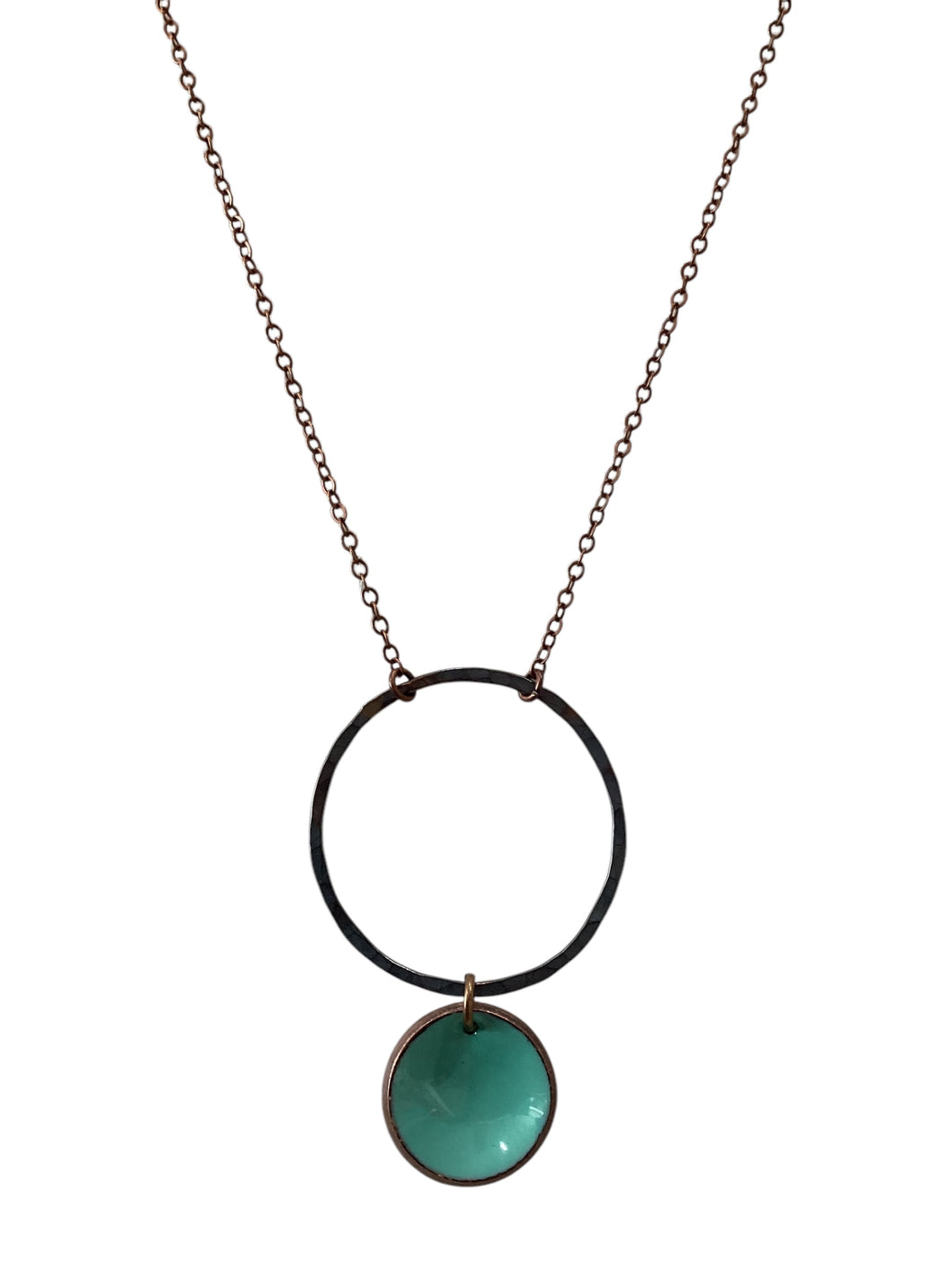 Penny Patina Revolve Necklace - Large - Copper/Verdigris