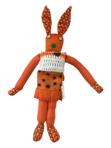 Handcrafted Orange Bunnykat - Carrot Top
