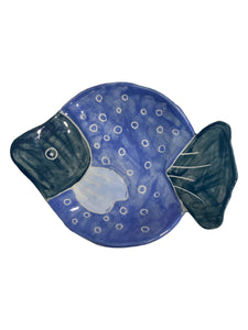 Dish/Tray - Blue/Dark Green Fish