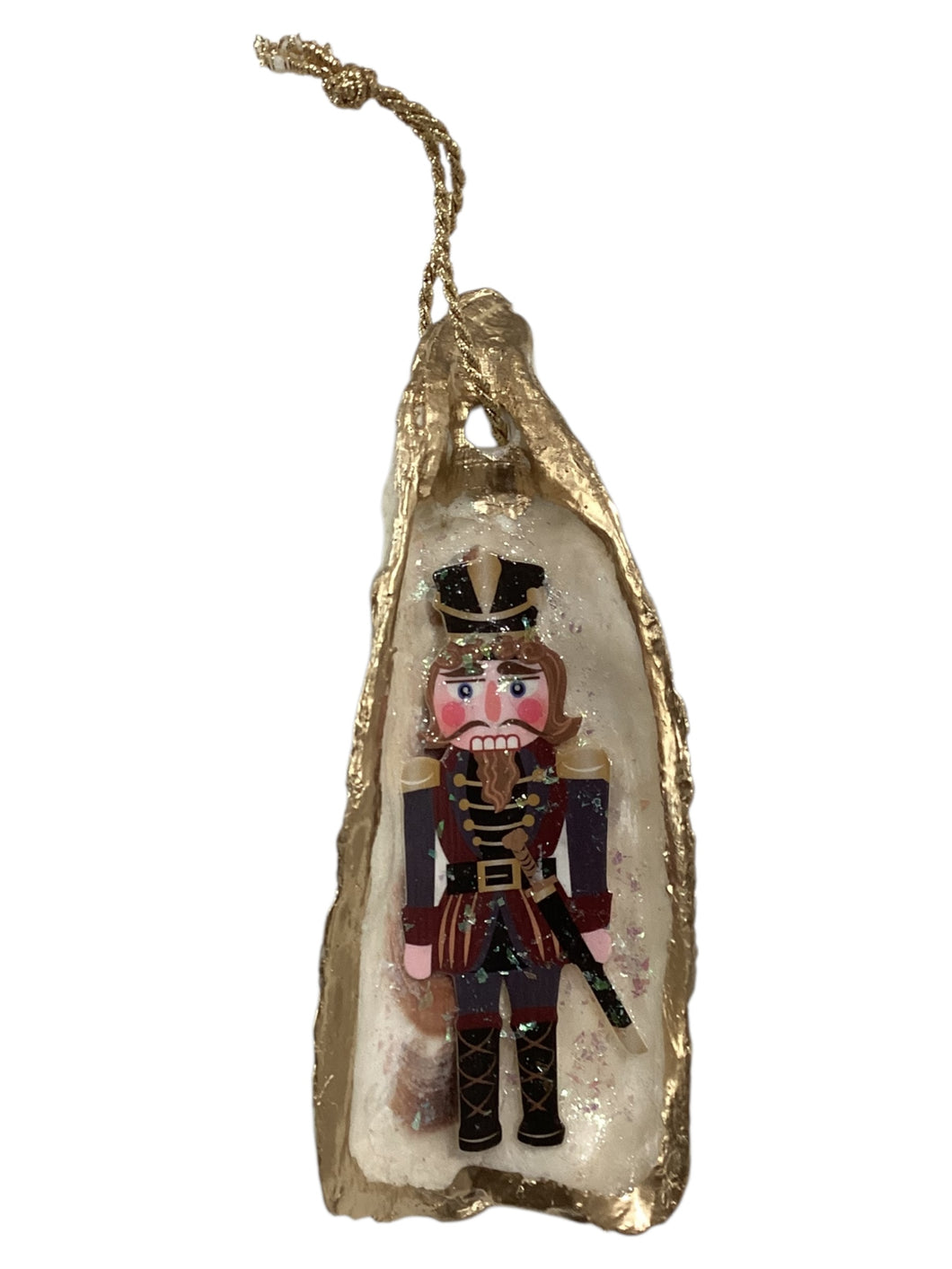 Holiday Oyster Ornament - Nutcracker