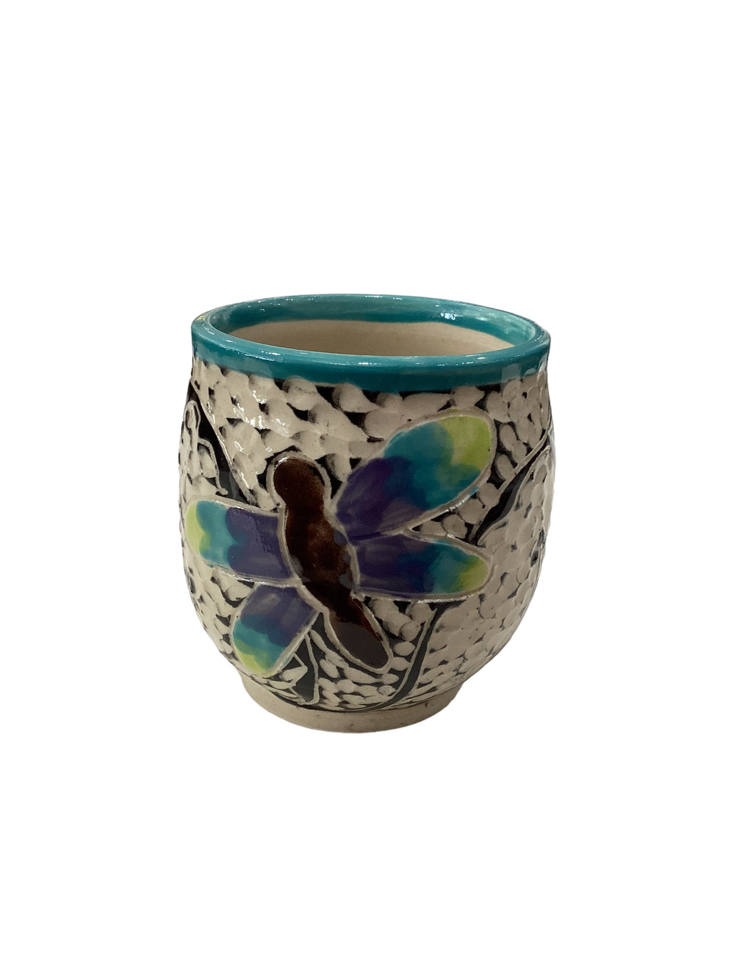 Blue Dragonfly Wine Cup