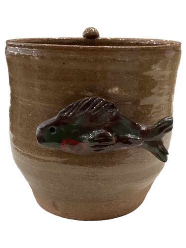 Clay Mug With Fish