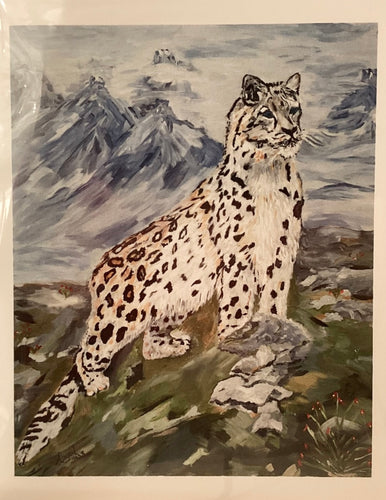 Snow Leopard - Note Card