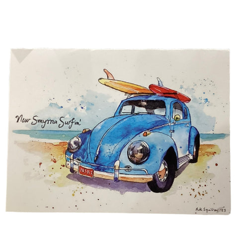 Beetle on Beach Greeting Card