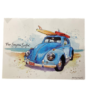Beetle on Beach Greeting Card